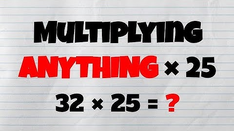 UIL Number Sense Trick | Multiply ANYTHING by 25