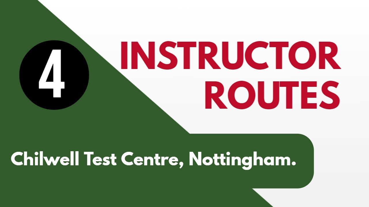 Chilwell Test Centre Nottingham Route 4 l Nottingham Test Routes l