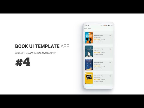 Book App UI Template part4: Shared Animation Transitions | Android Studio Tutorial