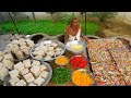 500 Bread Pizza Prepared By Our Granny | Village food | Pizza | Indian street food | Veg Recipes