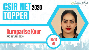 Gurpraise Kour CSIR NET Exam Topper JRF Rank 91 Shares How She Cleared CSIR NET Life Science Exam