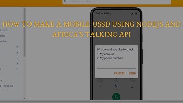 Building a Mobile USSD App with Node.js & Africa