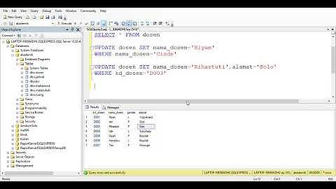 SQL Server | Perintah Update dan Delete | Mengedit dan Menghapus Data