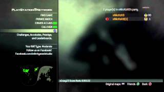 MW3 20th Prestige Hacked lobby PS3 | Instant level 80! |