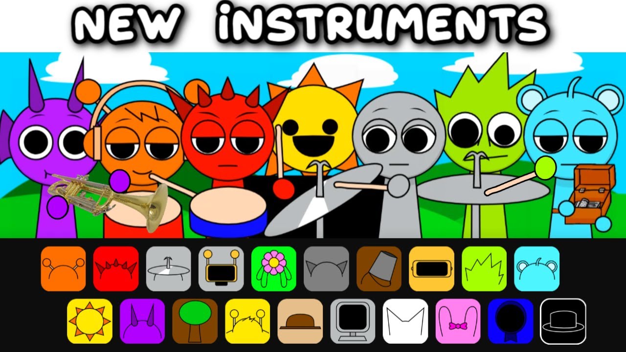 Spunki Instruments Sounds Sprunki But With Instruments NEW Version - YouTube
