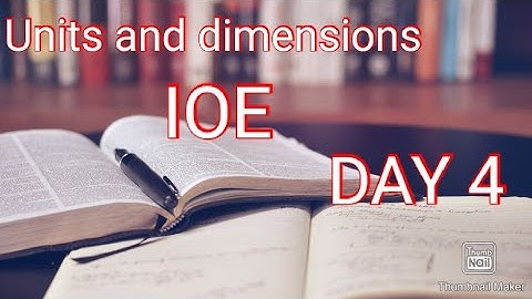 UNITS AND DIMENSIONS/Error  MCQS IMPORTANT QUESTIONS/IOE #DAY4