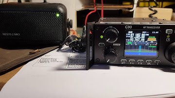 Xiegu G90 HF Transceiver with BHI noise canceling speaker
