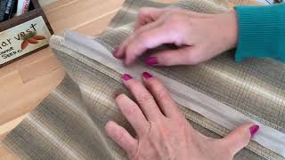 ファスナー付き クッションカバーの作り方