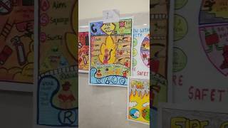 fire safety poster making / prize winner # #firesafetyweek #firesafety #squidgame