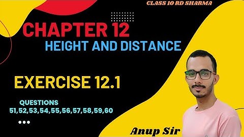 Ex 12.1 Q51 to Q60 RD Sharma class 10 | Exercise 12.1 RD Sharma class 10 maths | RD Sharma class 10