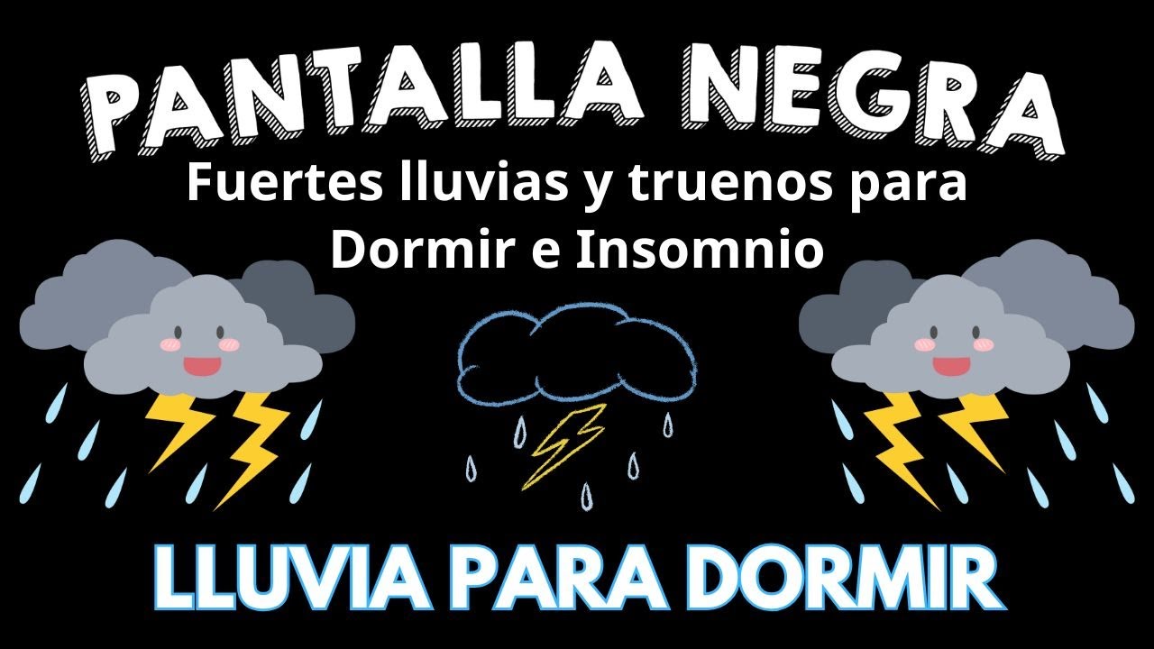 Lluvia Relajante Para Dormir - Sonido de Lluvia y Truenos en Techo ...