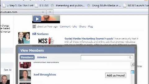 Online Network Marketing Made EASY With Facebook - Tutorial - Part 1