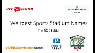 Weirdest Sports Stadium Names - 2020 Edition