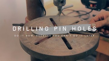 Knife Making Part 3: Drilling Pin Holes