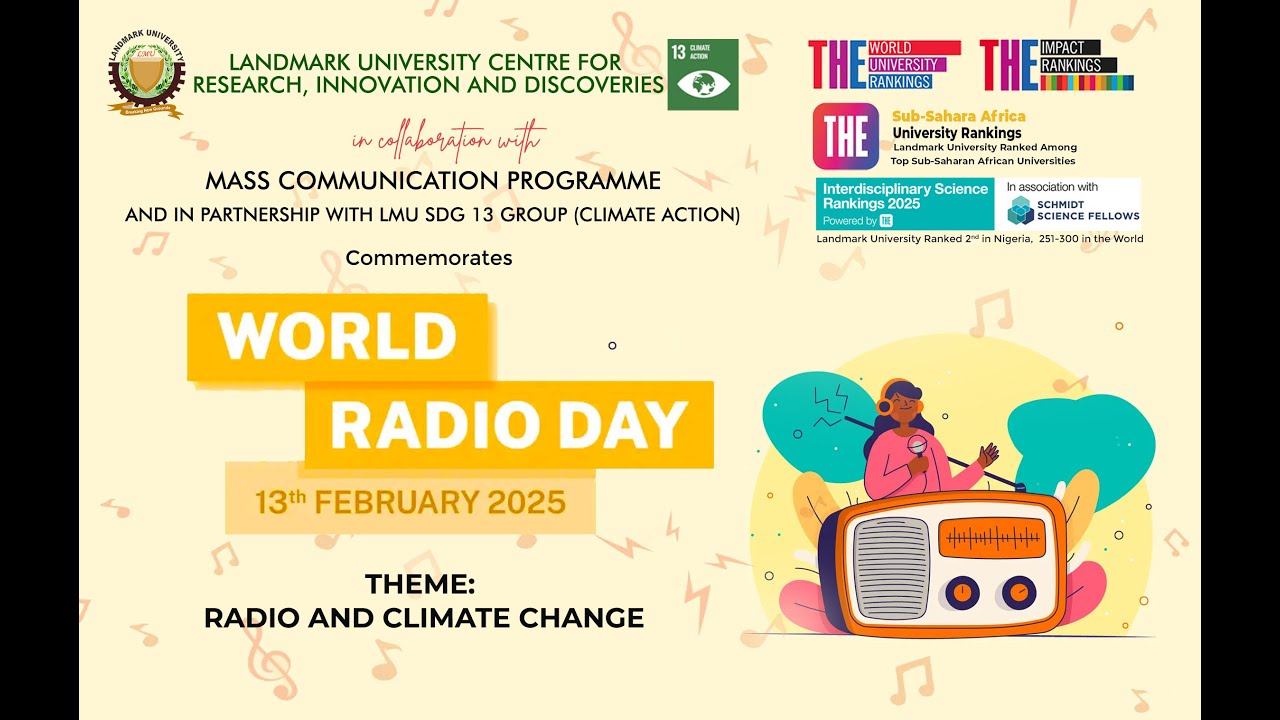 WORLD RADIO DAY 2025 - THEME :RADIO AND CLIMATE CHANGE - YouTube