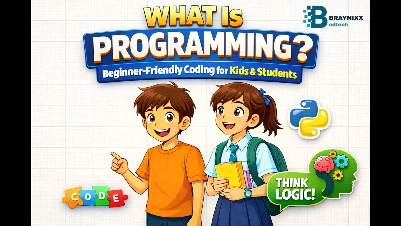 What Is Programming? | Beginner-Friendly Coding Explained for Students & Kids | Braynixx Edtech