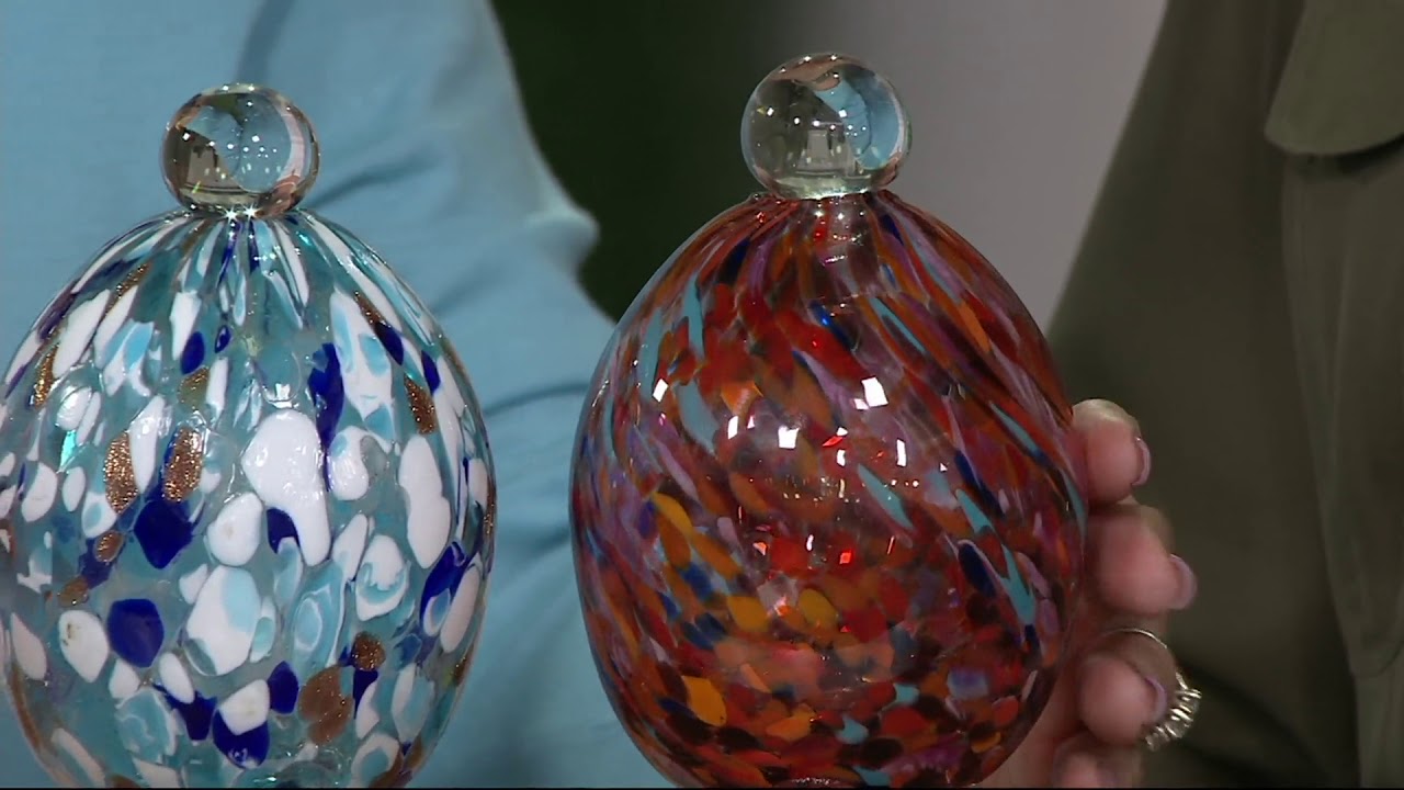 Plow & Hearth Art Glass Fruit Fly Trap on QVC YouTube