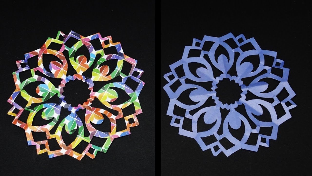 How to Make an Easy Paper Cutting Flower Beautiful Design Papercraft