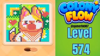 Colony Flow Level 574 hard level Walkthrough Solution 