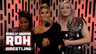 Athena & Billie Starkz have a message for Red Velvet & Queen Aminata | #ROH TV 04/25/24 Resimi