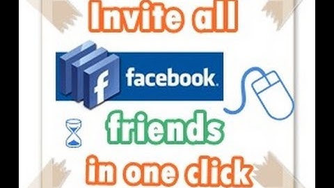 How to Invite All Friends To Facebook Page Using Mozilla Firefox Browser