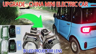 Upgrade China Mini Electric Car with Bi-Led Projector Lens 60W 12V