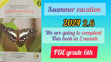 Class 6 Exercise 2.6 Question no 2 (11,12,13,14,15) NBF Maths Ex 2.6 Federal Board