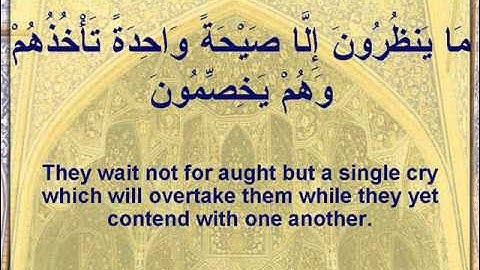 Surah Yasin full english subtitles سعد الغامدي - سورة يس