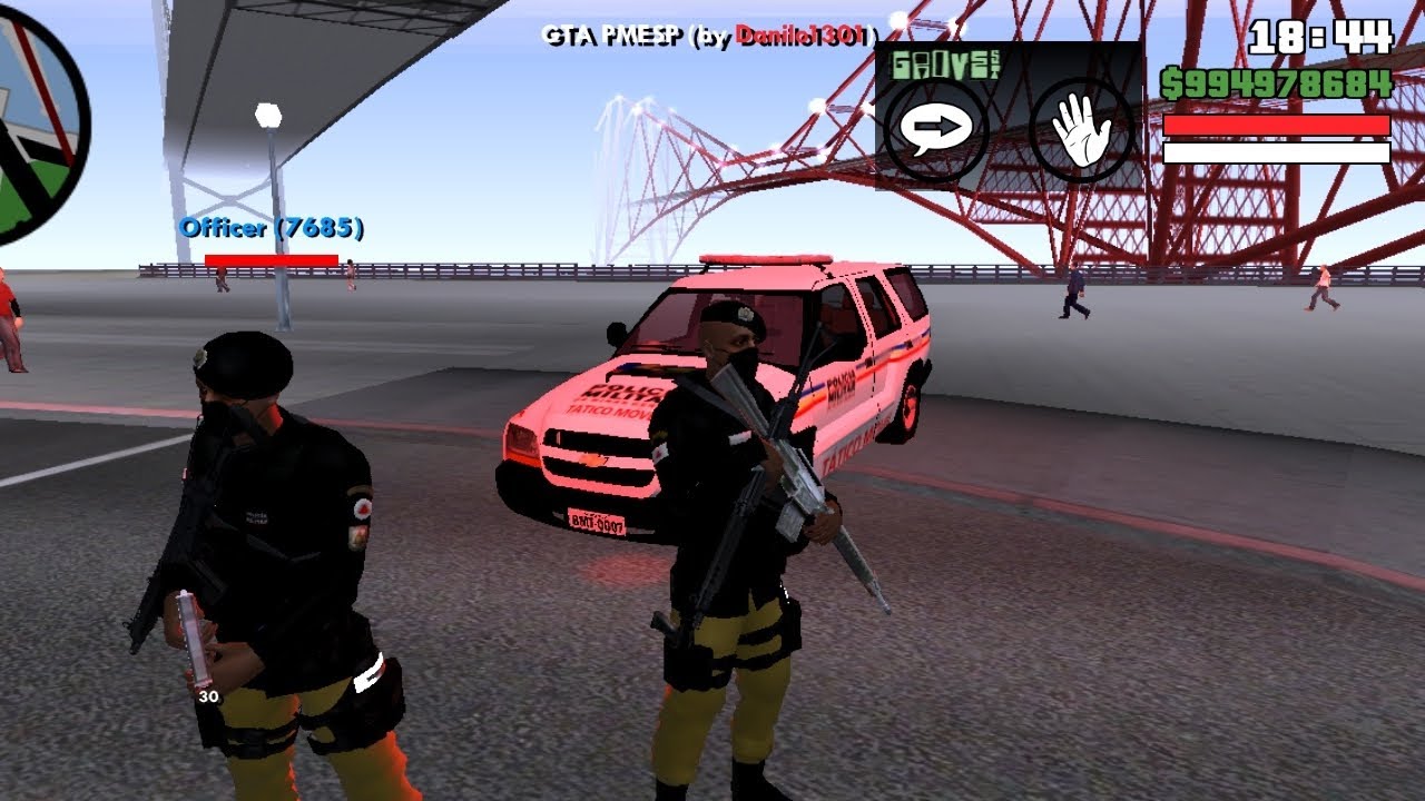 🎮🚔 GTA SA: TÁTICO Móvel em Ação! Suspeito Preso por Tráfico de Drogas 