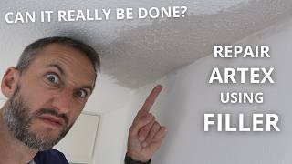 How to repair artex ceiling with filler. Fix textured finish using easifill. Textured plaster repair