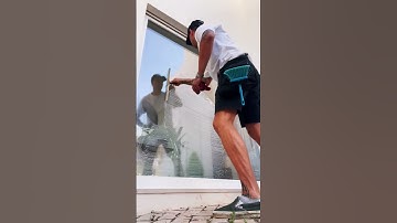 In 20 seconds #shorts #asmr #fun #happy #howto #reels #skills #windowcleaning #satisfying #learning