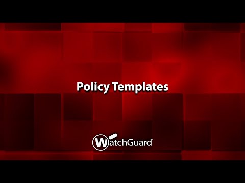 Demo: Policy Templates