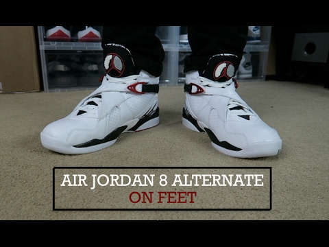 jordan 8 alternate on feet