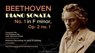 Beethoven – Piano Sonata No. 1 in F minor, Op. 2 No. 1 | Complete Score | Reference Recording