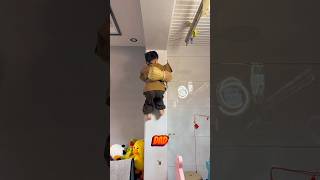 Kid Climbs The Wall To Show Karate Skills Dads Reaction Is Hilarious