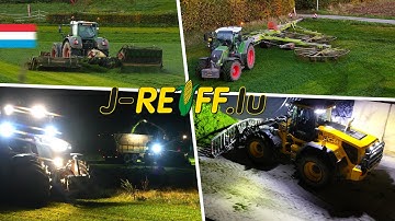 8th cut mowing, swathing, chopping, compacting | J-Reiff | Fendt // Claas // JCB | Luxembourg 2025
