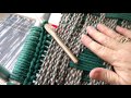 How I attach the cords to my woven lawn chairs