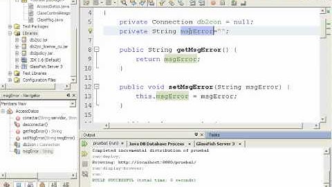 Oracle Netbeans 6.9.1, servlet conección a base de datos ( DB2 IBM 9.7)