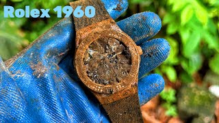 : Wow I successfully restoration a high value Rolex Oyster Perpetual Watch found in a landfill