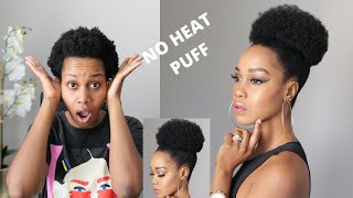 4C Natural Hair WASH DAY Routine ft HIGH PUFF with  NO HEAT/ Tupo1