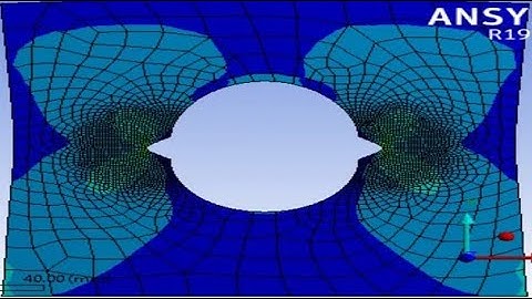 center crack mode I fracture analysis in ansys workbench