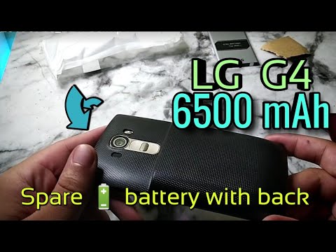 LG G4 replaceable 6500 mAh Battery With Back case