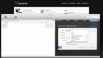 Enonic CMS - Connect to WebDAV