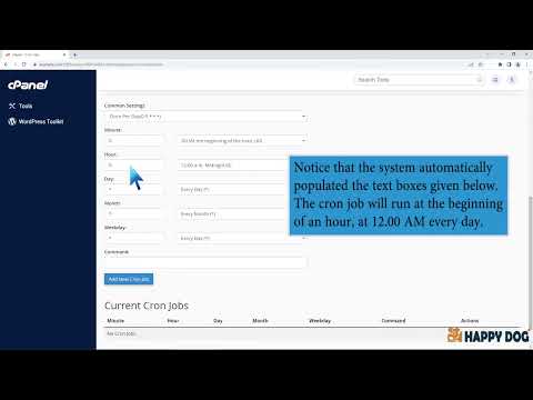 How to create Cronjob via cPanel with Happy Dog Web Hosting