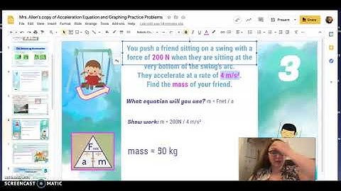 Acceleration Equation #1-6