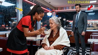 A Billionaire Sees a Waitress Feeding His Disabled Mom, Then Changes Her Life Forever!