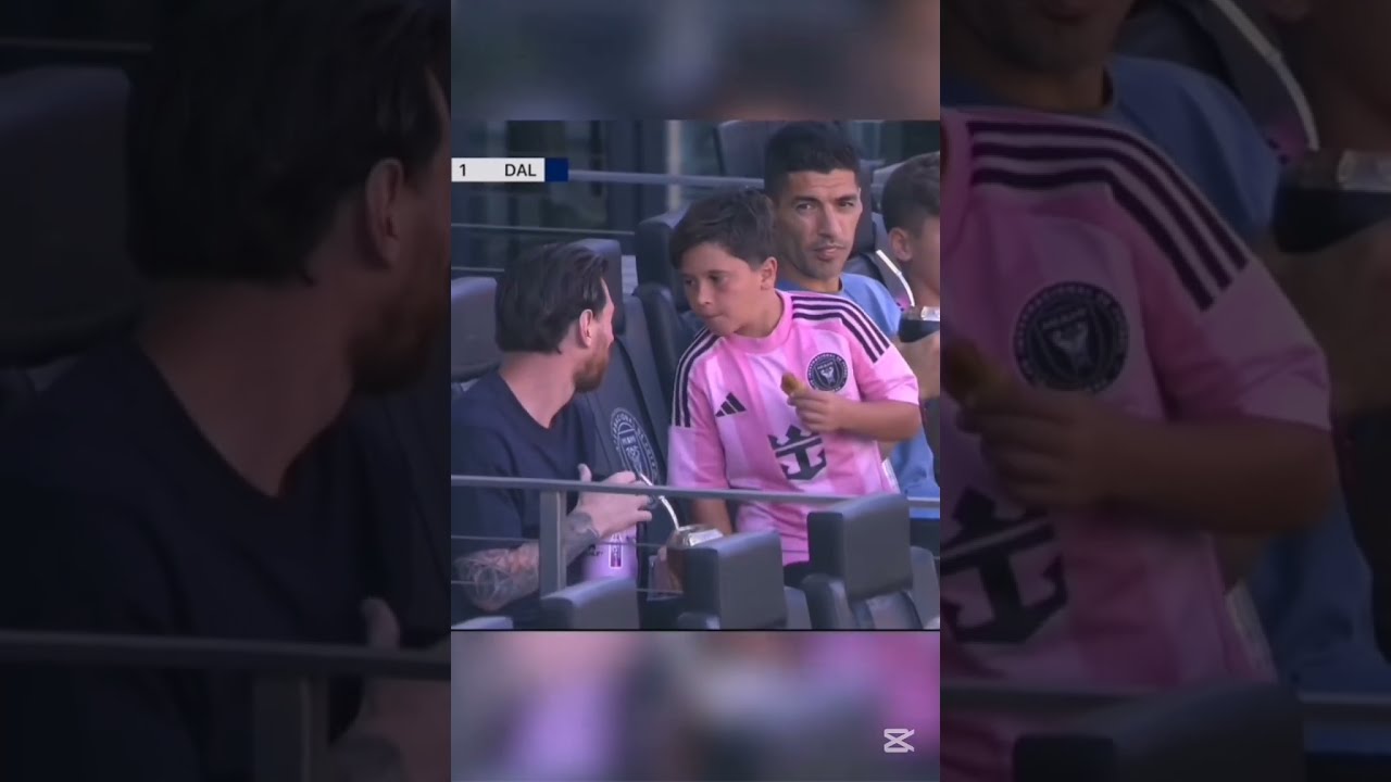 Messi And His Son Mateo