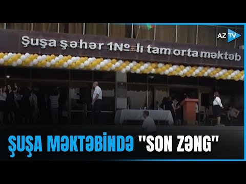 Şuşa şəhər 1 saylı tam orta məktəbdə “son zəng” qeyd edilir