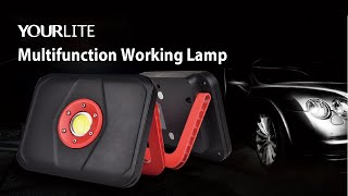 Yourlite Usb Rechargeable Portable Cob Led Working Lamp With Magnet More Convenient