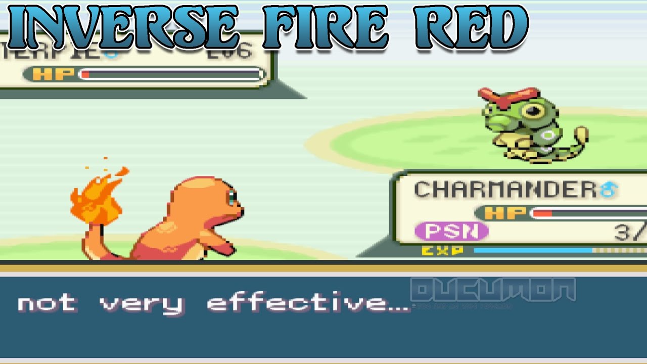 Pokemon Inverse Fire Red - Nuzlocke, Inverse Battle Hack ROM for ...